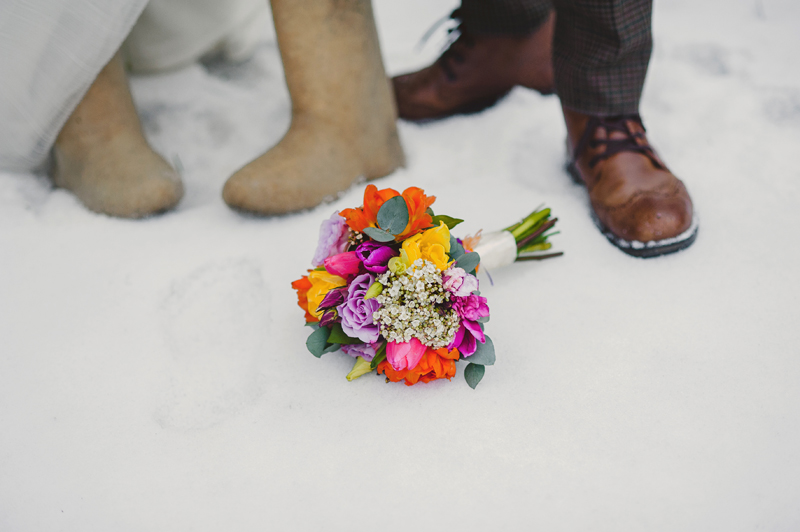 Лена и Стас: радужная свадьба в холодном феврале