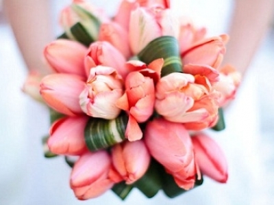 букет невесты из тюльпанов