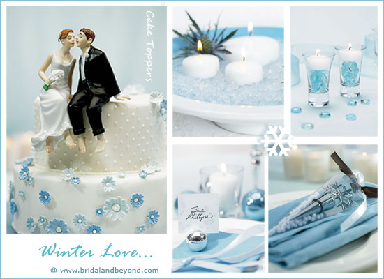 Зимняя свадьба в синих тонах