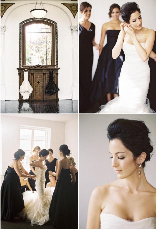 “Моя большоя греческая свадьба” – классическая свадьба в черно-белом стиле
