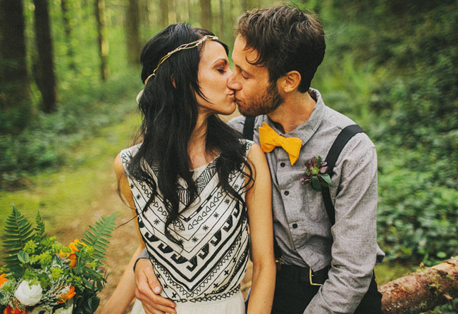 Лаура и Ник: тайное венчание в лесу