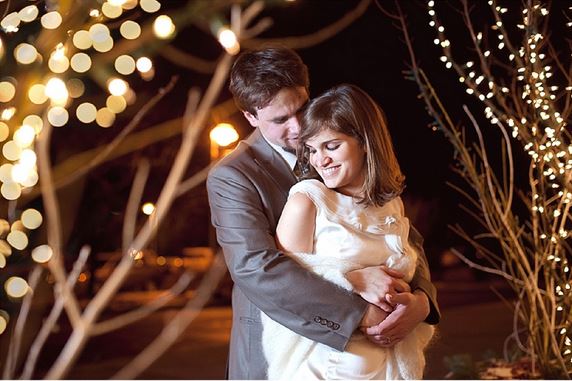 Меган и Тайлер: винтажная зимняя свадьба в стиле рустик