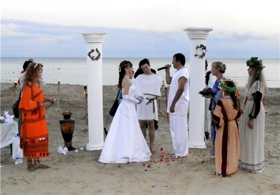 Оформление свадьбы в греческом стиле