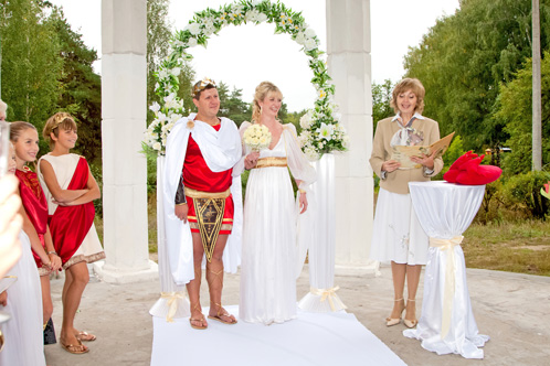 Оформление свадьбы в греческом стиле