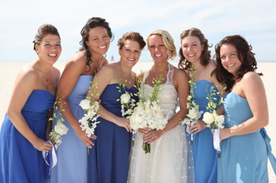 Подружки невесты в голубом