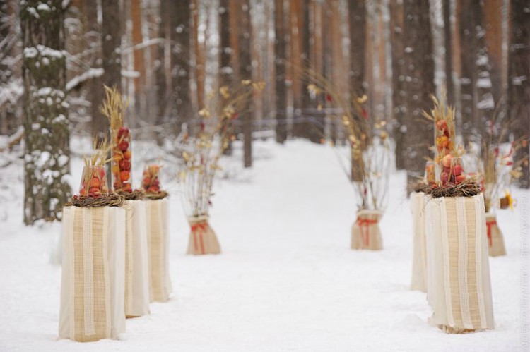 свадьба в стиле русской зимы
