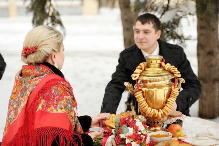свадьба в стиле русской зимы