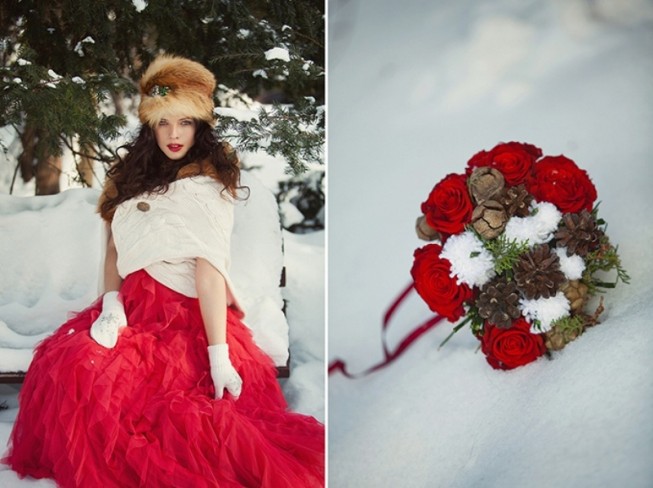русская свадьба зимой