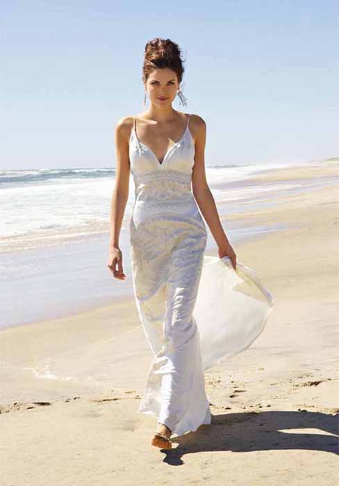 платье для свадьбы на пляже