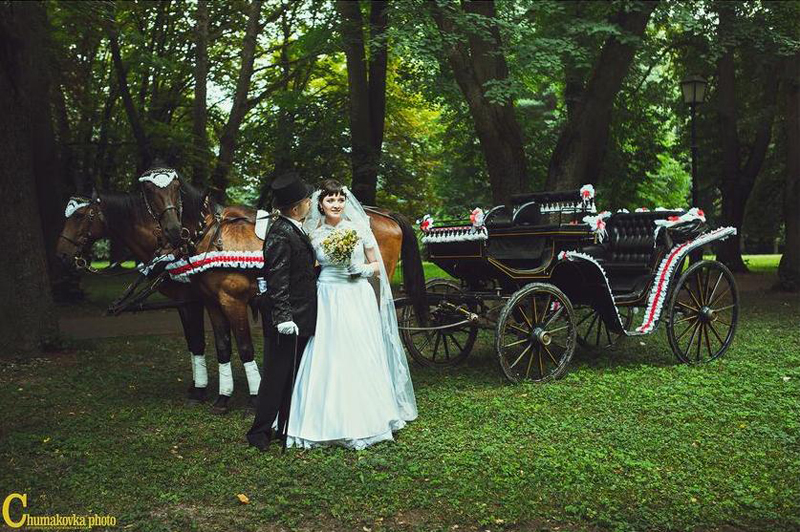 Русская свадьба в стиле XIX века