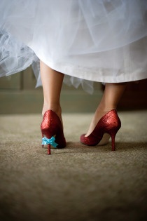 Свадебные туфли с бантиком