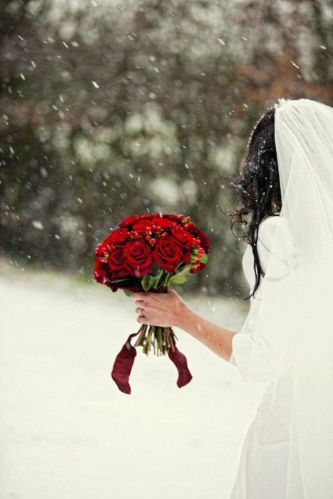 Зимняя свадьба в стиле Белоснежки
