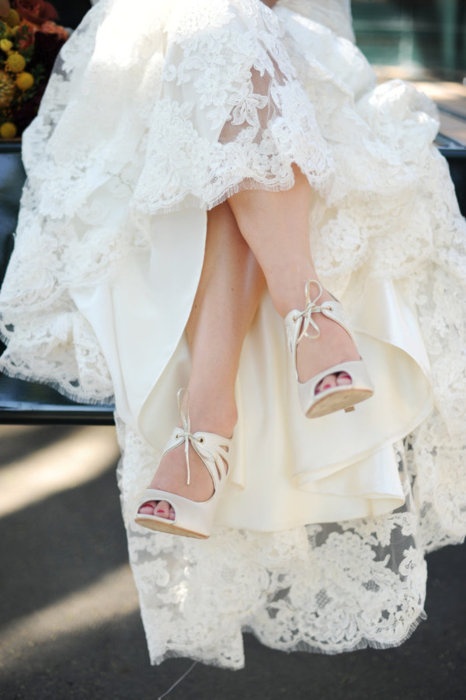 Свадебные туфли в стиле ретро