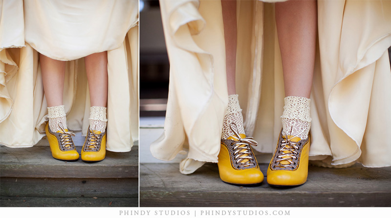 Свадебные туфли в стиле ретро