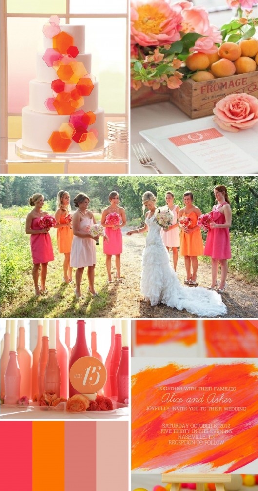 цветовая гамма свадьбы 2014