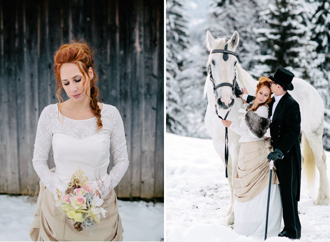 Зимняя свадьба в стиле Алисы в Стране чудес от Сабрины и Хуберта