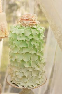 свадебный торт зеленый