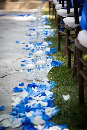 Синяя свадьба летом