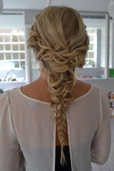 Французская коса на свадьбу