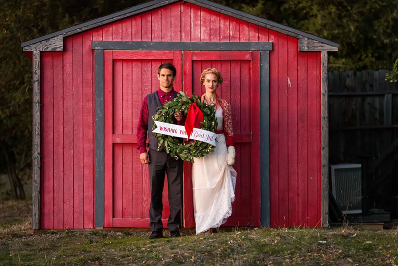 Зимняя свадьба в шведском стиле