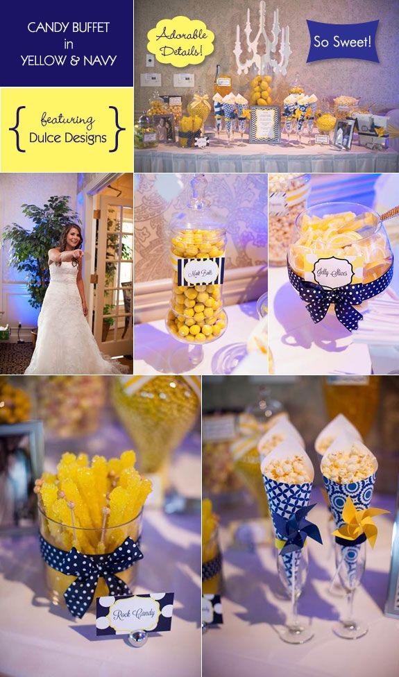 Желто-синяя свадьба