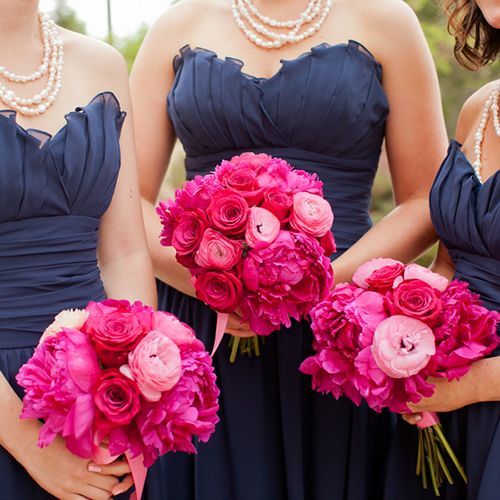 Цвет свадьбы: синий и розовый